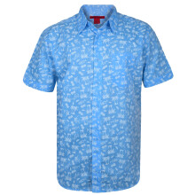 (Sky Tropical Island , XL) Mens Hawaiian Shirt PartyFloralSummer Collared Top