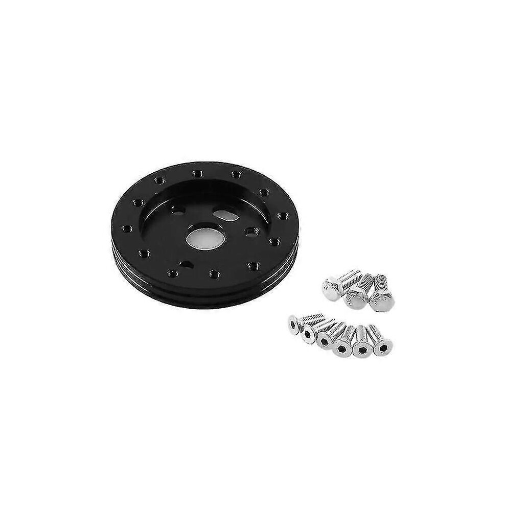 (black) 0.5" Hub For 6 Hole Steering Wheel To Fit Grant Apc 3 Hole Adapter Boss Kit Black/sliver|steering Wheels & Horns|