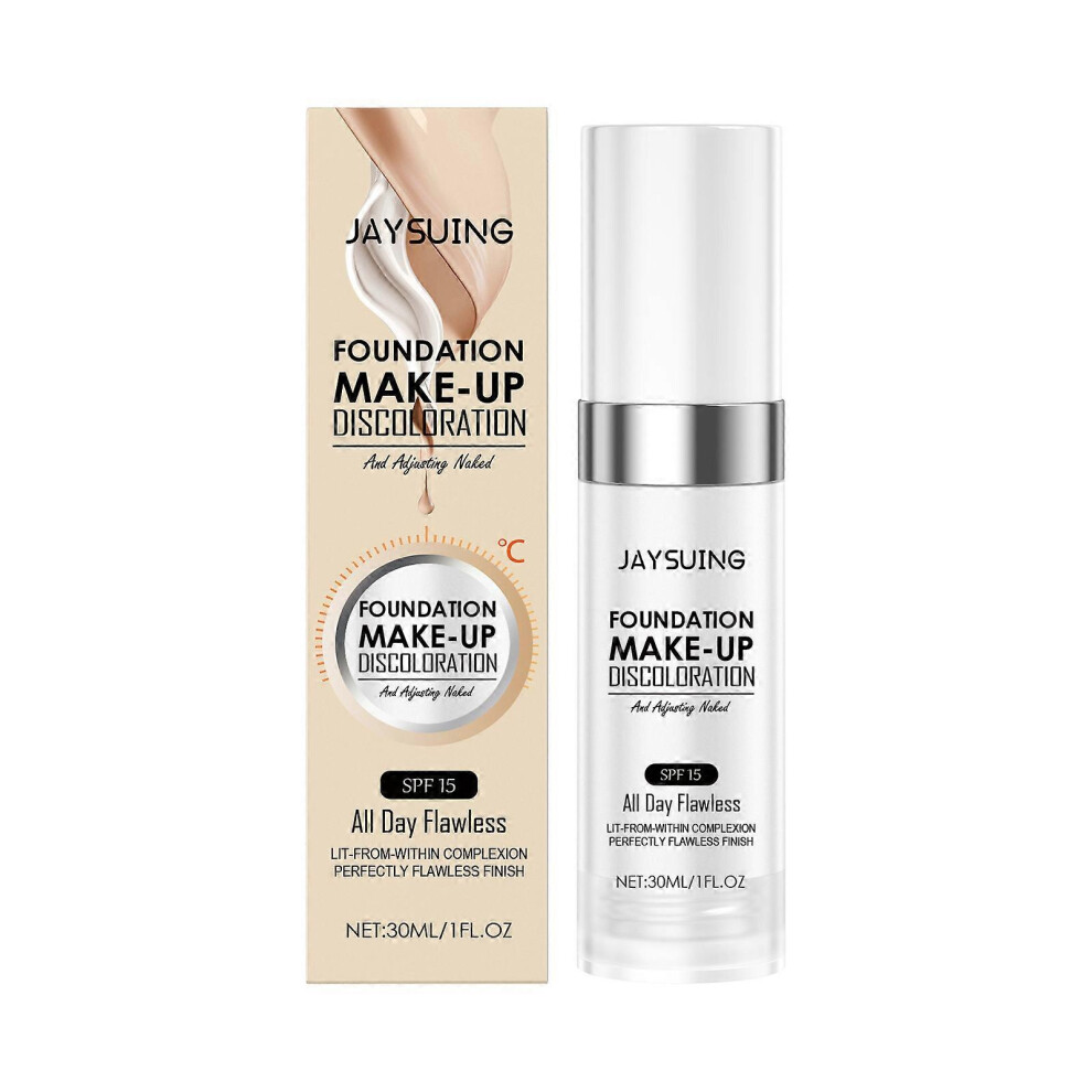 (1pc) Colour Changing Mature Skin Foundation, Color Changing Foundation for Mature Skin, Foundation Color Changing, Hydrating Waterproof and Light Long Last