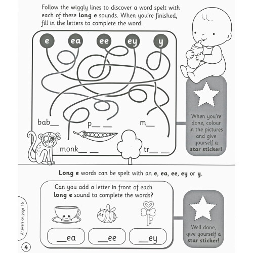 Spelling Workbook Ages 4-6 Key Stage 1 (KS1) Phonics & Early Learning 1