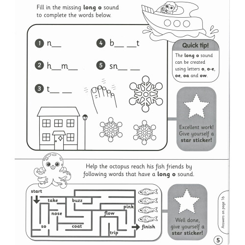 Spelling Workbook Ages 4-6 Key Stage 1 (KS1) Phonics & Early Learning 2