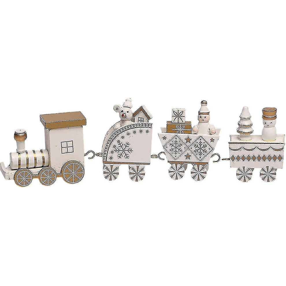Wooden Mini Train for Christmas Decoration Christmas Gift for Kids Table Decoration