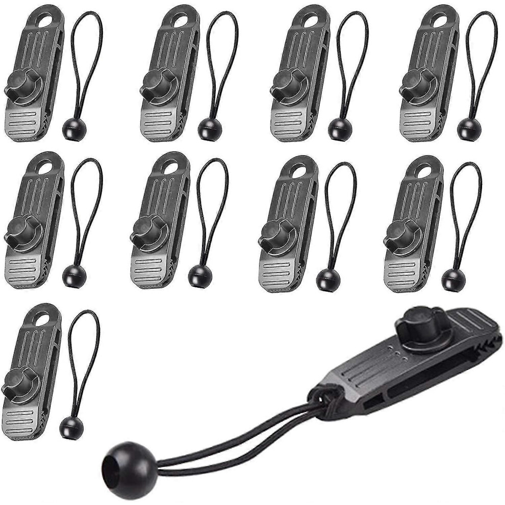 10 Pieces Tarp Clips Plastic Tent Clips Tent Clamp Awnings Elastic Tarp Clip Ball Tarp Clips for Camping Tarps Caravan Garden