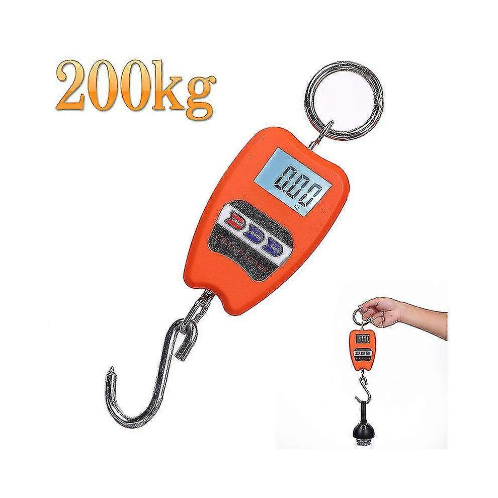 200 Kg Professional Industrial Digital Scale, Dynamometer Hook Spring