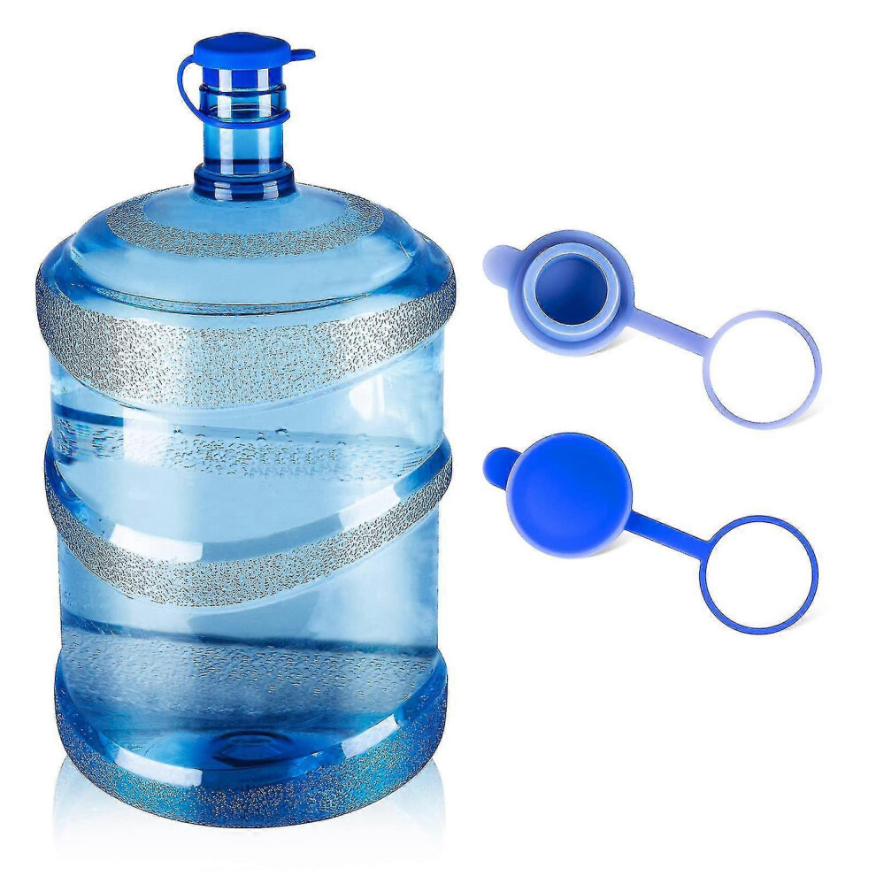 2Pcs Gallon Water Bottle Jug Caps Reusable Durable Silicone No-spill Jug Lid for 55mm Bottlesonly Lid