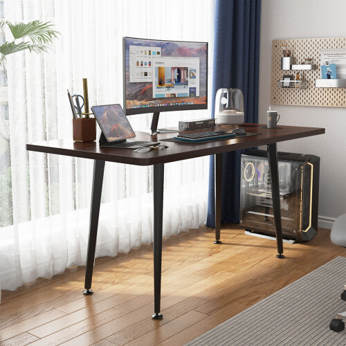 Living And Home Metal Desk Frame Black Desk Base Anti-slip Black Iron Table Frame 2