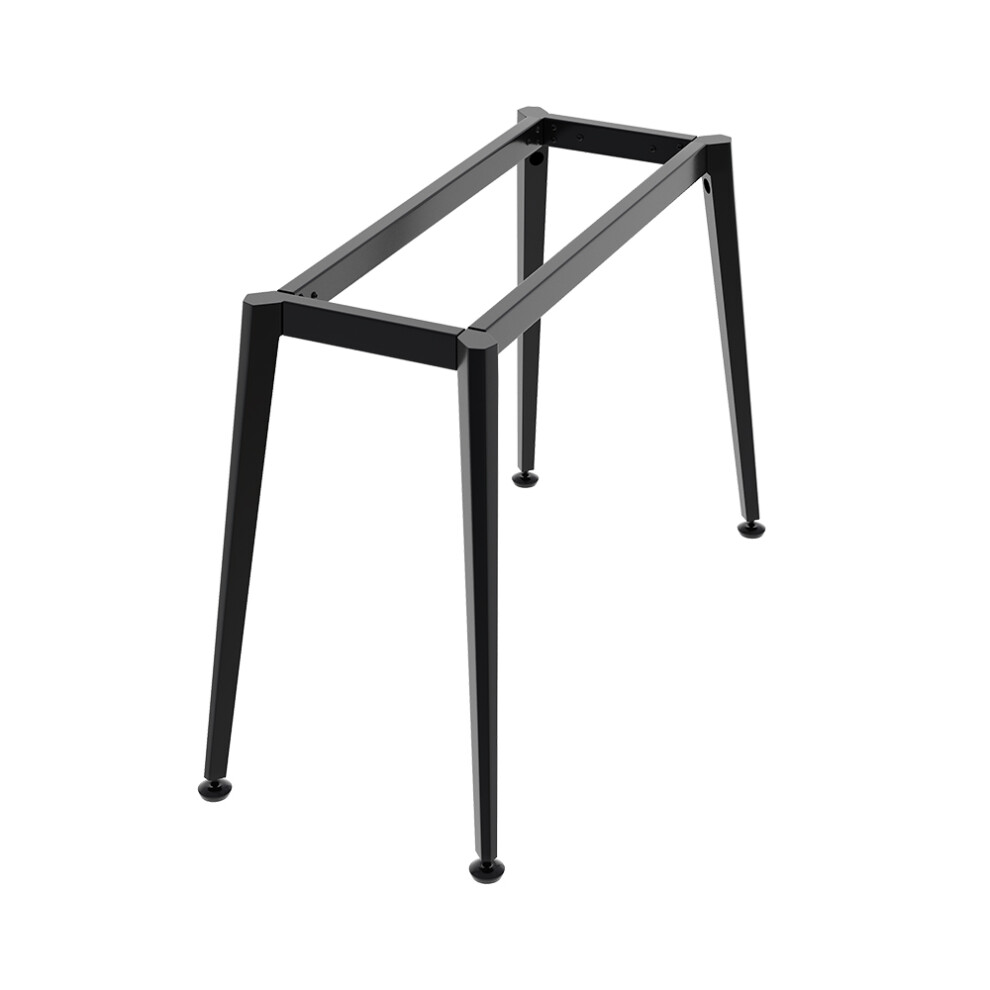 Metal Desk Frame Black Desk Base Anti-slip Black Iron Table Frame