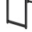 Living And Home 110x50x71cm Open Cuboid Anti-slip Black Iron Table Frame, Black 5