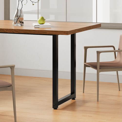 Living And Home 110x50x71cm Open Cuboid Anti-slip Black Iron Table Frame, Black 1