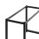 Living And Home 110x50x71cm Open Cuboid Anti-slip Black Iron Table Frame, Black 4