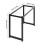Living And Home 110x50x71cm Open Cuboid Anti-slip Black Iron Table Frame, Black 6