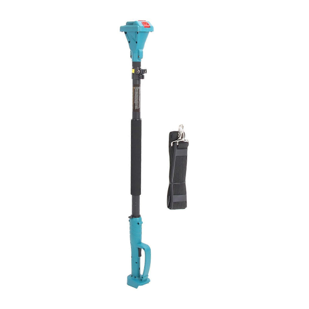 Sécateur sans fil Perche d'extension Poignée antidérapante Tête rotative Perche d'élagage électrique 4.92 Ft de longueur pour le jardin Bleu