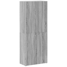 (grey sonoma) vidaXL Office Cabinet Filing Folder Organiser Storage Cabinet Engineered Wood