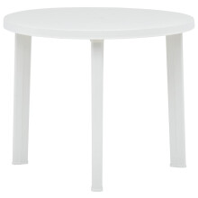 (white) vidaXL Coffee Table Outdoor Couch Side Table Dinner Table Garden Stand Plastic