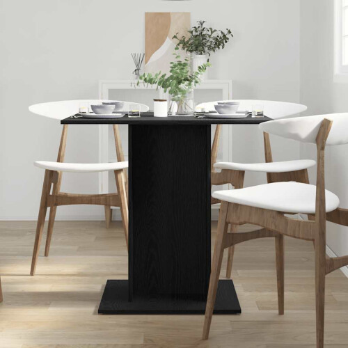 VidaXL (black oak) vidaXL Dining Table Kitchen Dinner Table Dining Room Table Engineered Wood 2