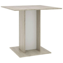 (white and sonoma oak) vidaXL Dining Table Kitchen Dinner Table Dining Room Table Engineered Wood