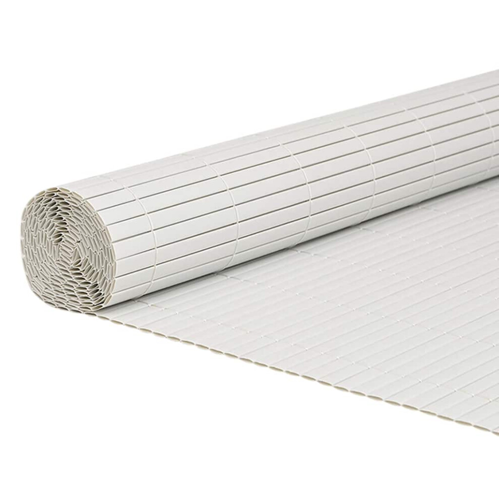 (white, 180 x 300 cm) vidaXL Double-Sided Garden Fence Privacy Outdoor Fence Barrier Lawn Barrier