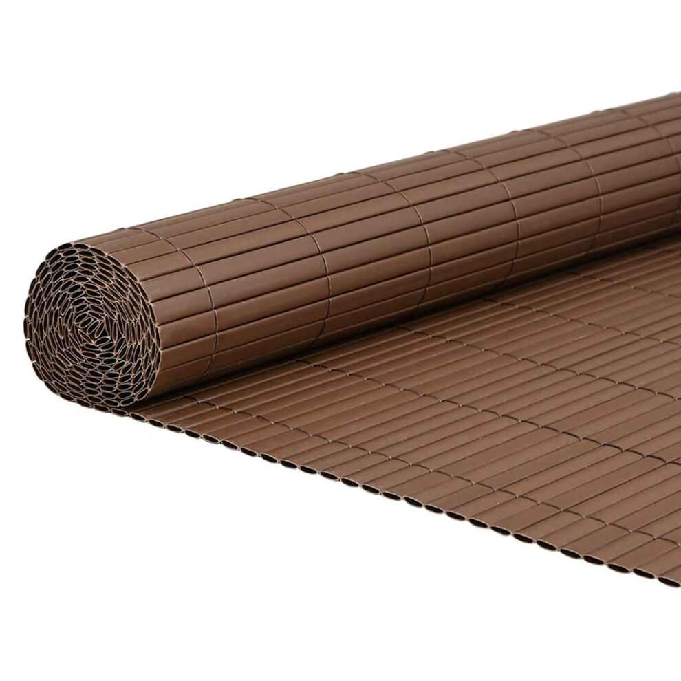 (brown, 180 x 300 cm) vidaXL Double-Sided Garden Fence Privacy Outdoor Fence Barrier Lawn Barrier