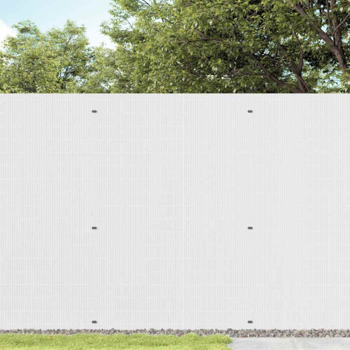VidaXL vidaXL Gartenzaun Doppelseitig Weiß 1,8x5 m PVC 1