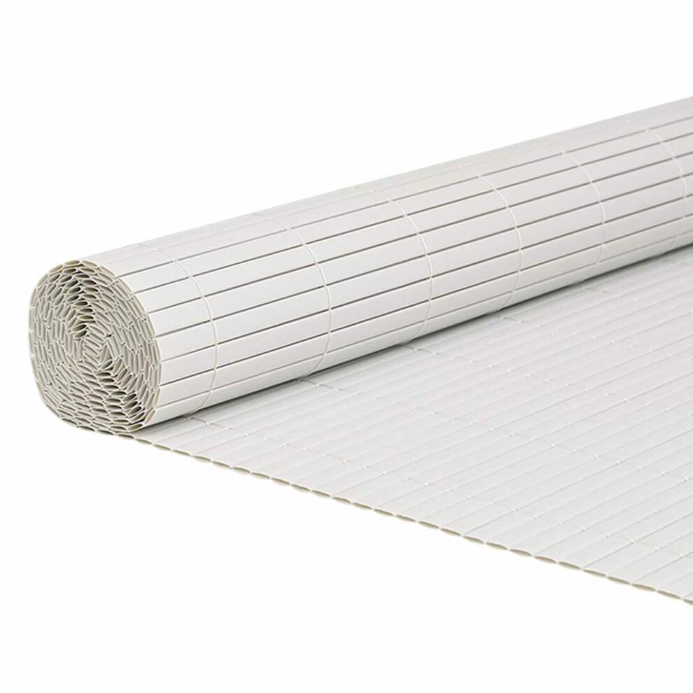 (white, 180 x 500 cm) vidaXL Double-Sided Garden Fence Privacy Outdoor Fence Barrier Lawn Barrier