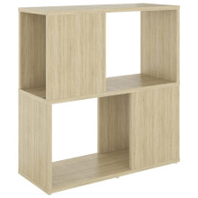 (sonoma oak) vidaXL Book Cabinet Highboard Book Rack Display Storage Shelf Engineered wood