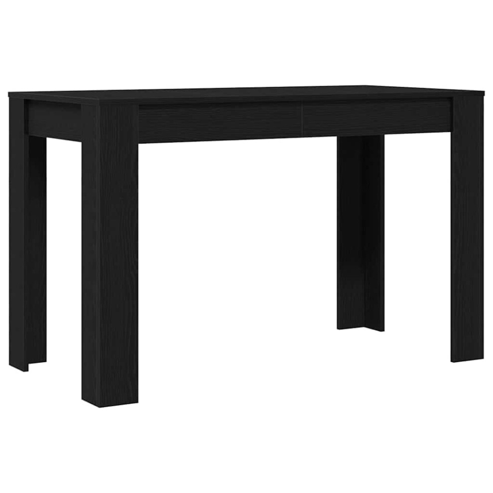 (black oak) vidaXL Dining Table Kitchen Dinner Table Dining Room Table Engineered Wood
