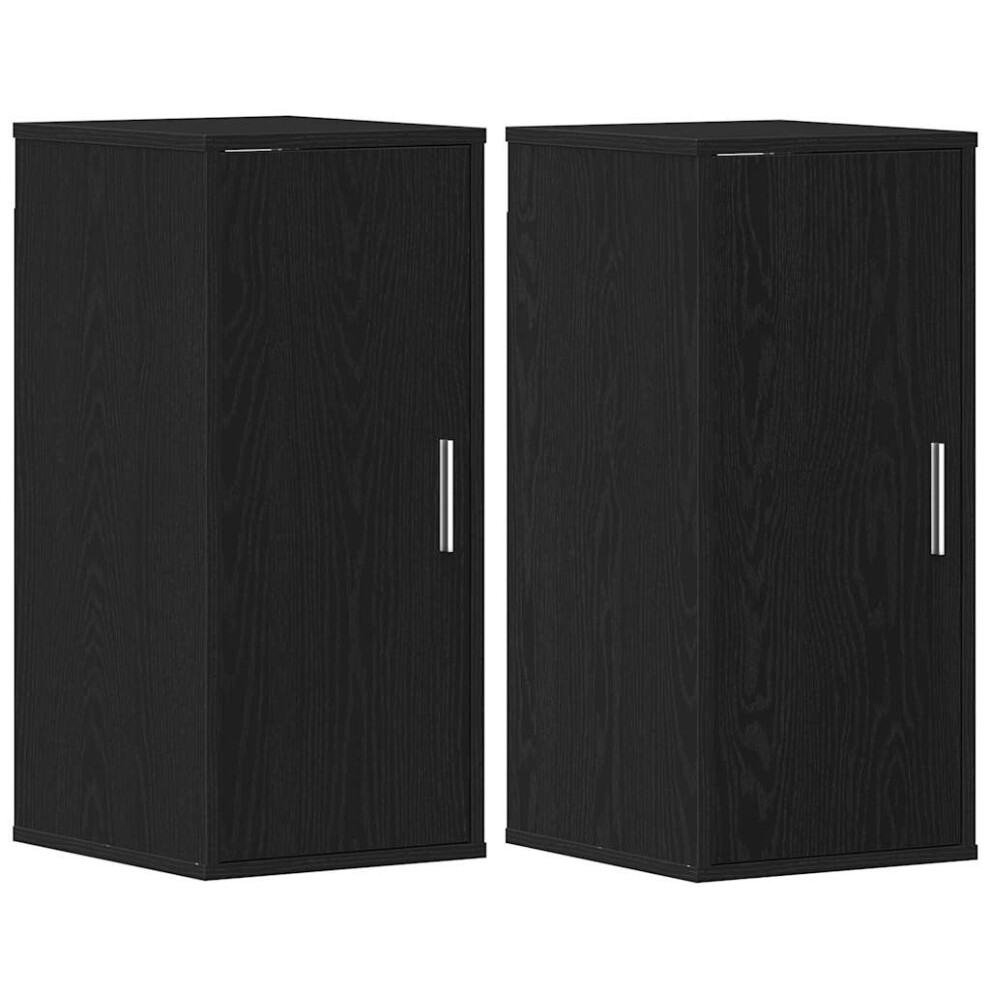 Vidaxl (2 Pcs) Shoe Cabinet Shoe Storage Rack Organiser Shoe Cupboard Engineered Wood