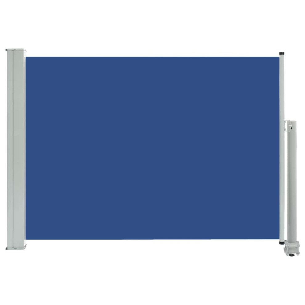 Vidaxl (Blue, 80 X 300 Cm) Patio Retractable Side Awning Privacy Screen Garden Sunshade Screen