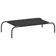 (black, 90 x 50 x 20 cm/ oxford) vidaXL Elevated Dog Bed Black Textilene Puppy Sleeping Basket Multi Sizes