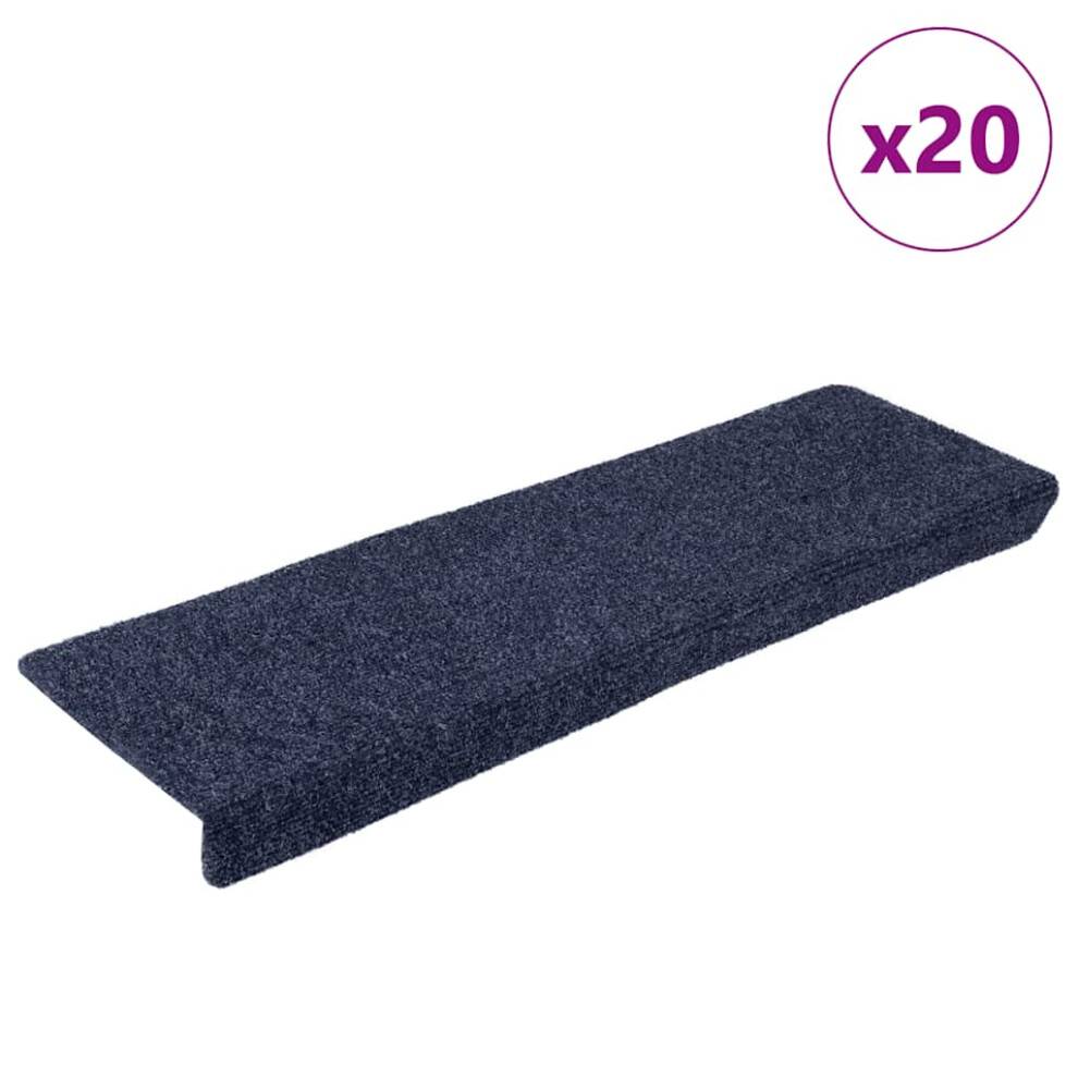 Vidaxl (Anthracite, 20 Pcs) Stair Mats Carpet Stair Treads Decor Stair Step Protector Needle Punch