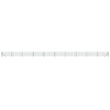vidaXL Maschendrahtzaun mit Bodenhülsen Grün 1,1x25 m