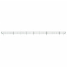 vidaXL Maschendrahtzaun mit Bodenhülsen Grün 1x25 m