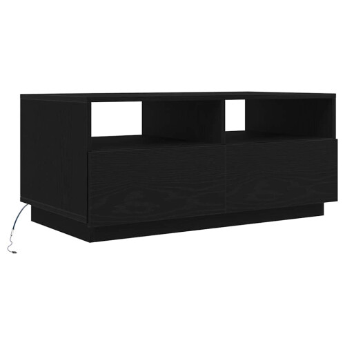 VidaXL (90 cm) vidaXL Coffee Table with LED Lights Hallway Accent End Table Side Sofa Table