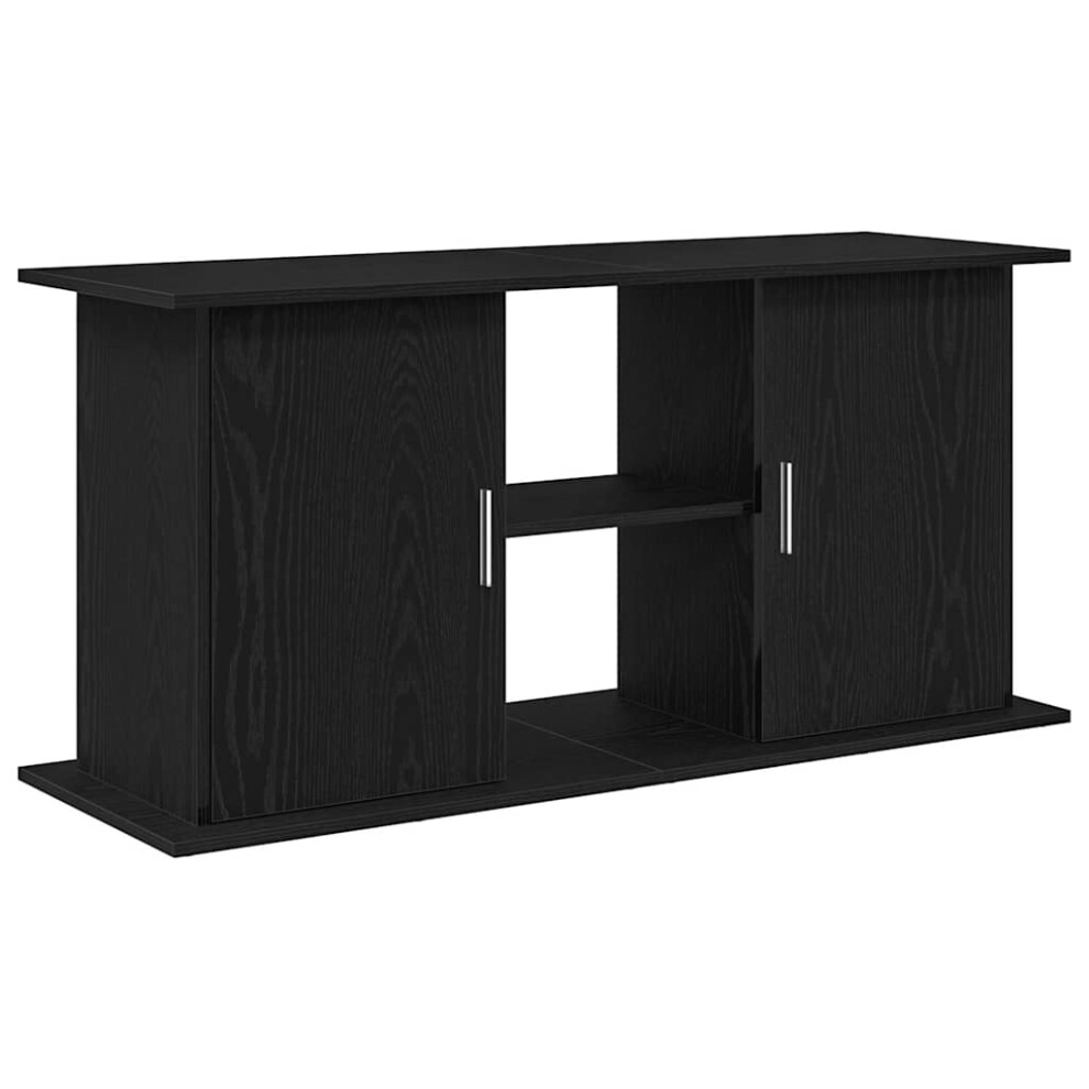 (121 x 41 x 58 cm) vidaXL Aquarium Stand Black Oak 81x36x73 cm Engineered Wood fish tank cabinet