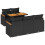 VidaXL vidaXL 6-tlg. Garten-Sofagarnitur mit Kissen Schwarz Poly Rattan 1