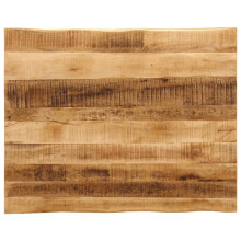 (rough mango wood, 110 x 80 cm) vidaXL Table Top Replacement Board Desktop Accessory Solid Wood Live Edge