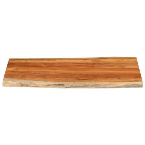 VidaXL (acacia wood, 100 x 60 cm) vidaXL Table Top Replacement Board Desktop Accessory Solid Wood Live Edge 2