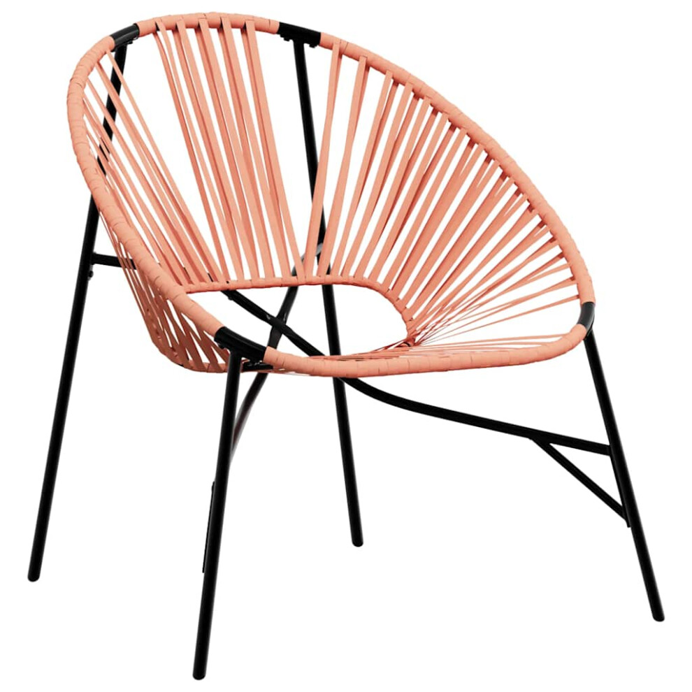 (black and orange) vidaXL Garden Egg Chair Black and Light Grey Poly Rattan egg chair garden seat