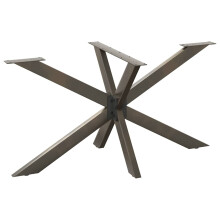 (natural, 150 x 78 x (72-73) cm) vidaXL Dining Table Legs Spider Shape Desk Legs Furniture Legs 2 pcs Steel