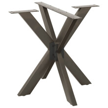 (natural, 85 x 85 x (72-73) cm) vidaXL Dining Table Legs Spider Shape Desk Legs Furniture Legs 2 pcs Steel