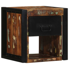 (multicolour, 1 pcs) vidaXL Bedside Cabinets 2 pcs Multicolour 40x35x40 cm Solid Wood Reclaimed
