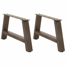 (natural, 70 x (30-31) cm) vidaXL Coffee Table Legs A-Shaped Desk Legs Metal Bar Stand DIY 2 pcs Steel