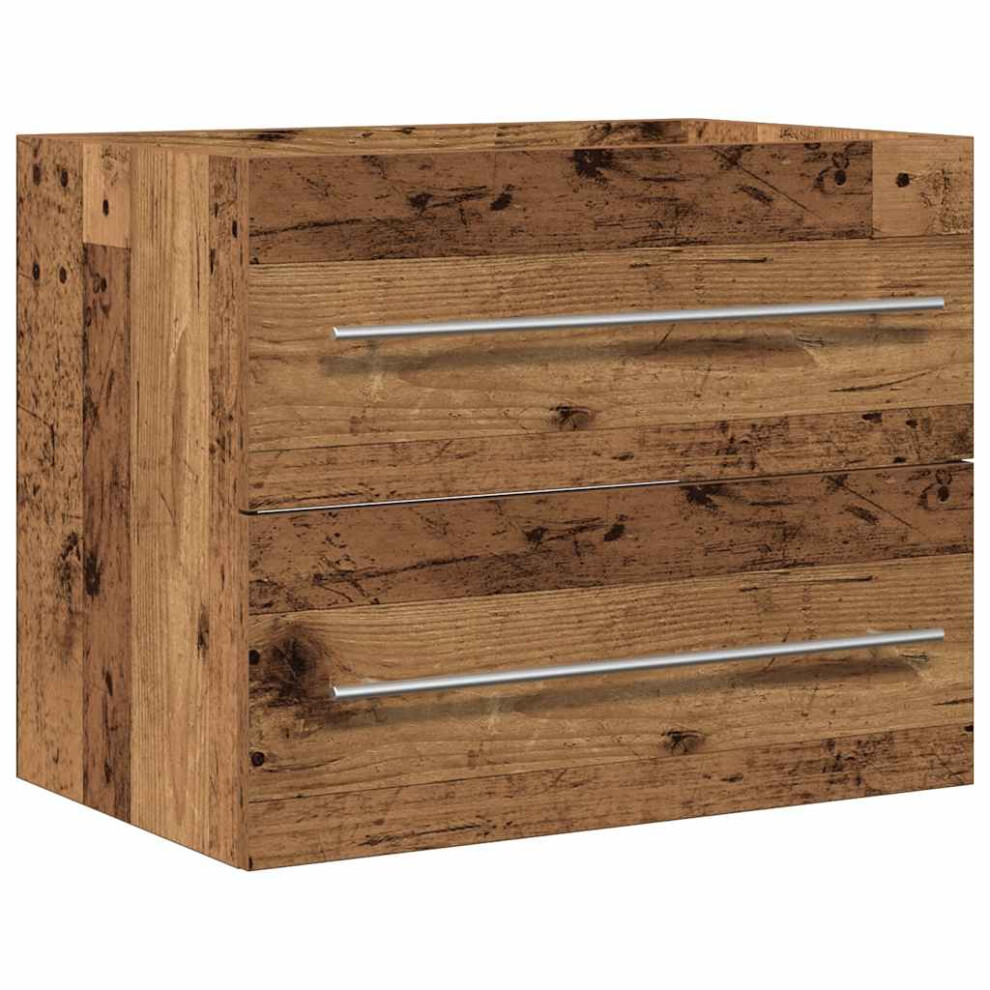 Vidaxl (Old Wood, 60 X 38.5 X 48 Cm) Bathroom Sink Cabinet Old Wood 80X38.5x48 Cm Engineered Wood