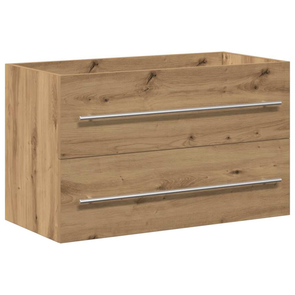 Vidaxl (Artisan Oak, 80 X 38.5 X 48 Cm) Bathroom Sink Cabinet Old Wood 80X38.5x48 Cm Engineered Wood