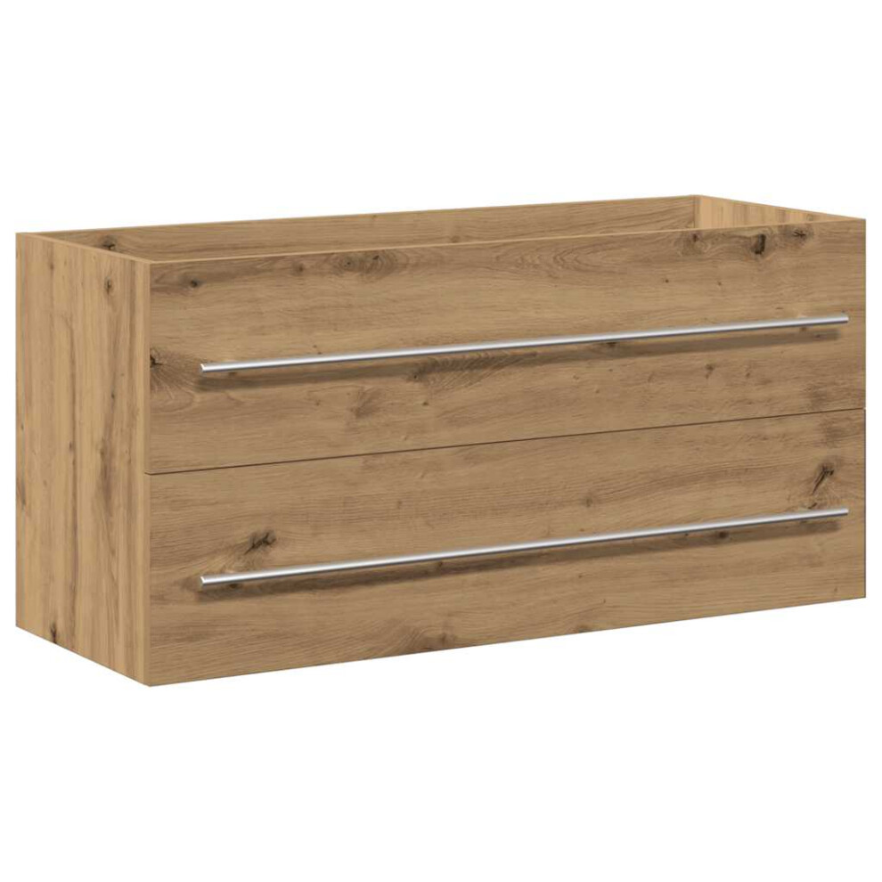 Vidaxl (Artisan Oak, 100 X 38.5 X 48 Cm) Bathroom Sink Cabinet Old Wood 80X38.5x48 Cm Engineered Wood