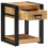 VidaXL (2 pcs) vidaXL Bedside Cabinet 40x40x50 cm Solid Rough Wood Mango bedside table 3