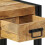 VidaXL (2 pcs) vidaXL Bedside Cabinet 40x40x50 cm Solid Rough Wood Mango bedside table 8