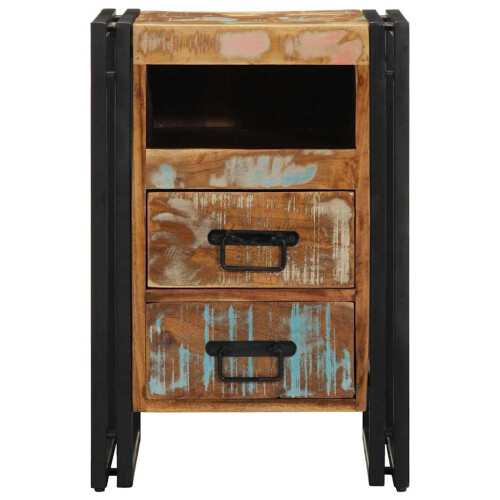 VidaXL (Solid reclaimed wood) vidaXL Bedside Cabinet 40x40x59 cm Solid Wood Reclaimed bedside table 2