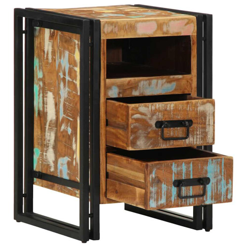 VidaXL (Solid reclaimed wood) vidaXL Bedside Cabinet 40x40x59 cm Solid Wood Reclaimed bedside table 1