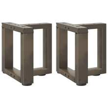 (30 x 25 x (30-31) cm) vidaXL Dining Table Legs T-Shaped Desk Legs Metal Furniture Legs 2 pcs Steel